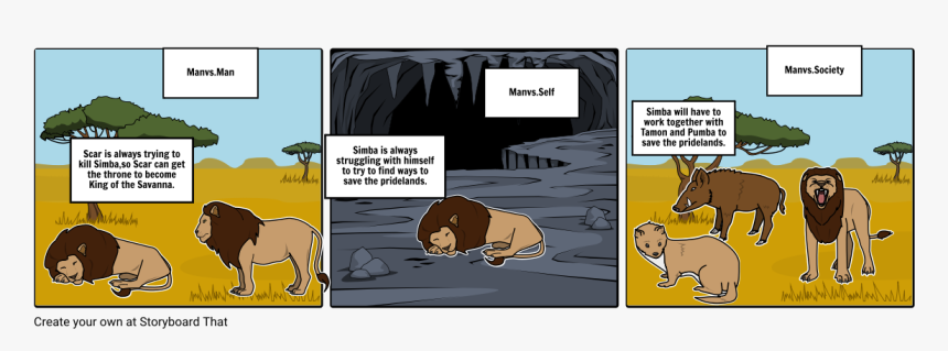 Man Vs Man Lion King, HD Png Download