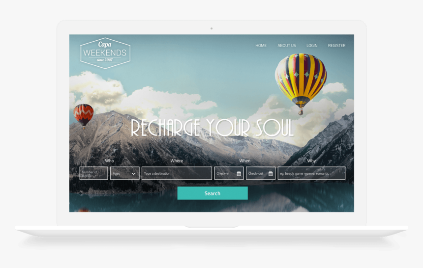 Sample Vector Design - Hot Air Balloon, HD Png Download