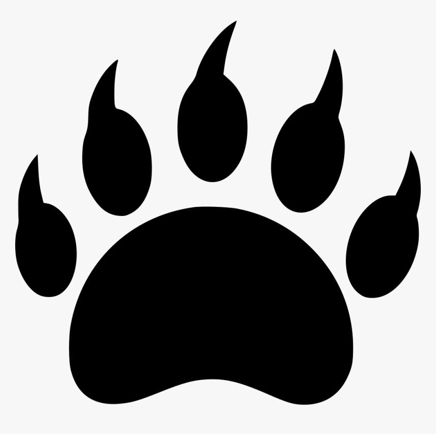 Bear Wild Animal Footprint Danger Predator - Animal Footprint Icon Png, Transparent Png