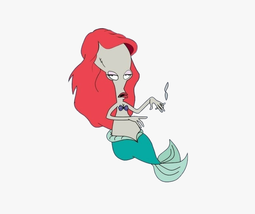 #alien #siren #sirenita #ariel #smoke - Alien American Dad Png, Transparent Png