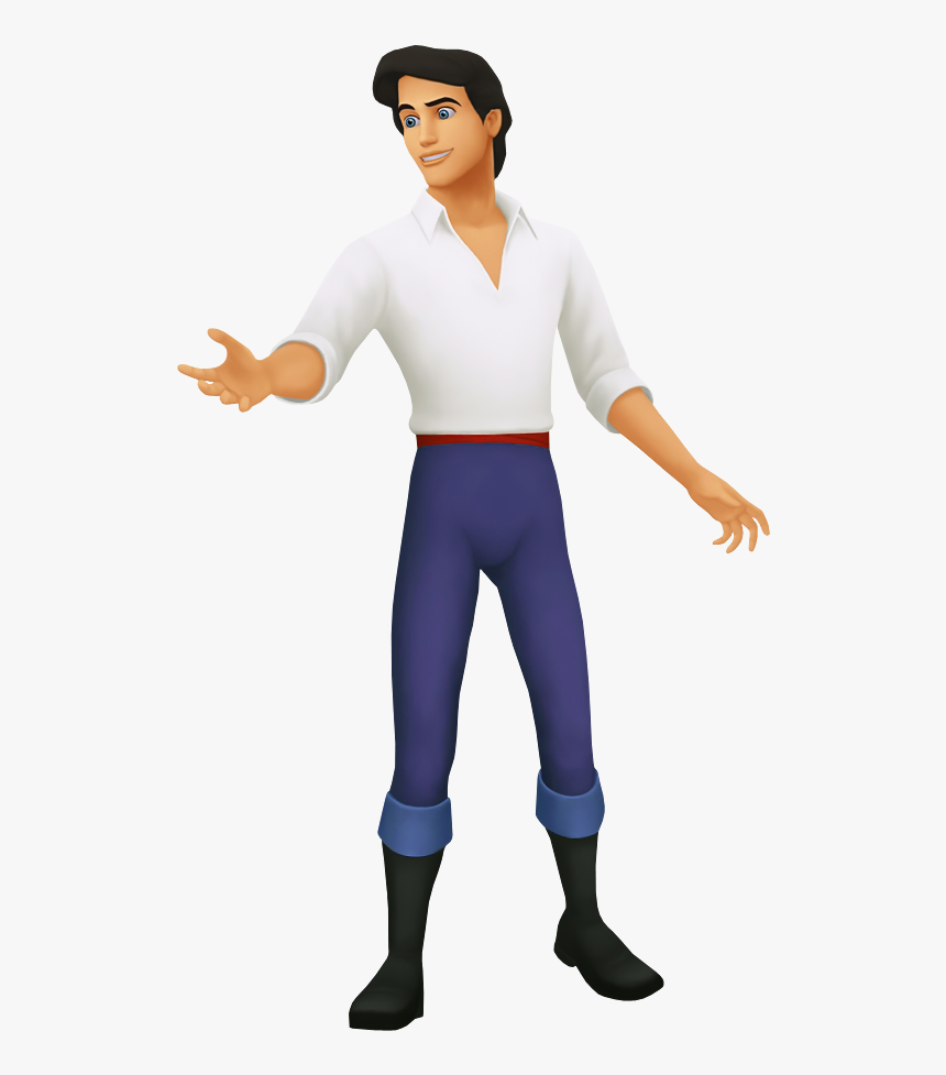 Prince Eric The Little Mermaid Cartoon Transparent - Kingdom Hearts Eric, HD Png Download