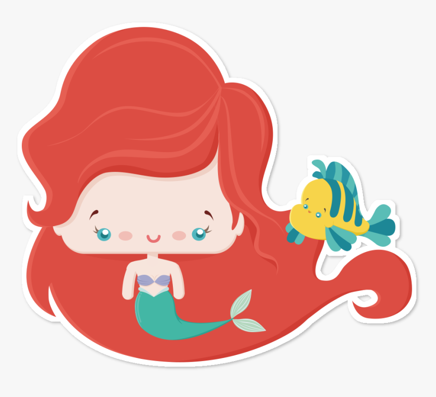 Clip Art The Little Mermaid Art - Sereia Ariel Pequena, HD Png Download