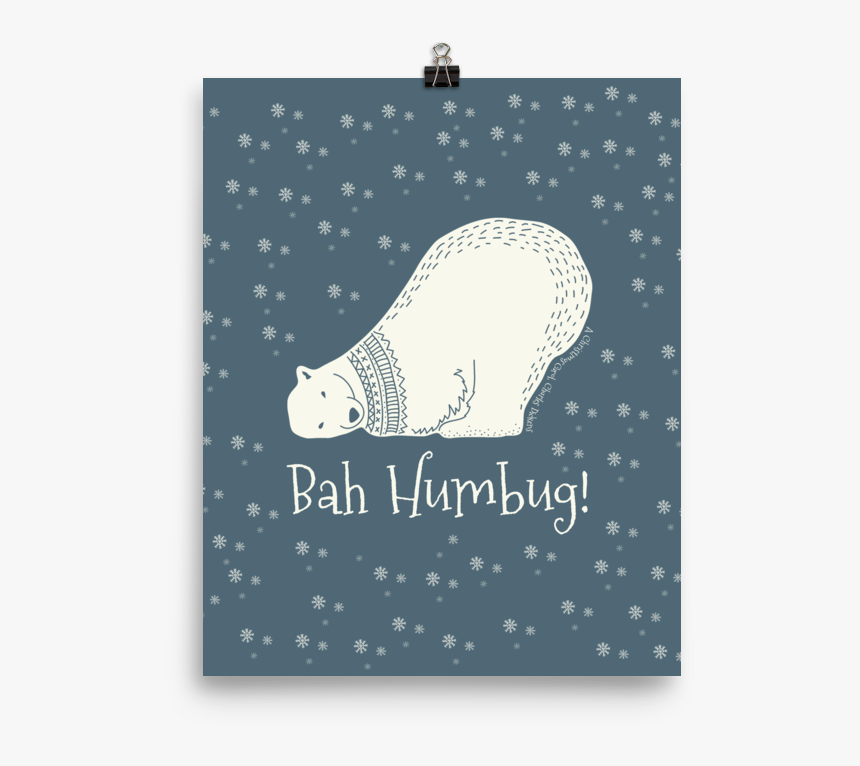 Bah Humbug Ebenezer Scrooge Quote Art Print - Hippopotamus, HD Png Download