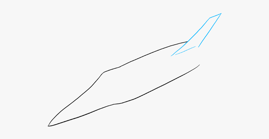 How To Draw Jet - Line Art, HD Png Download