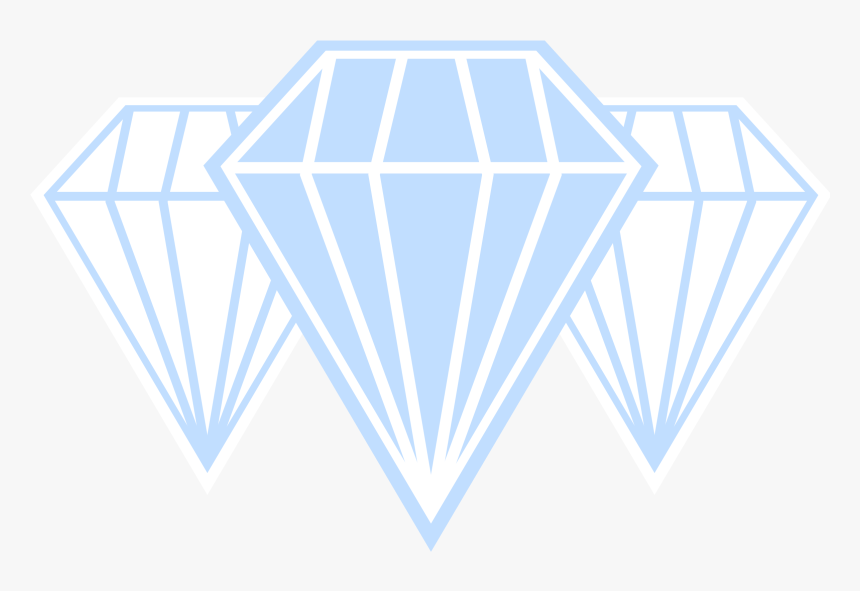 Triangle Clip Gem - 3 Diamonds, HD Png Download
