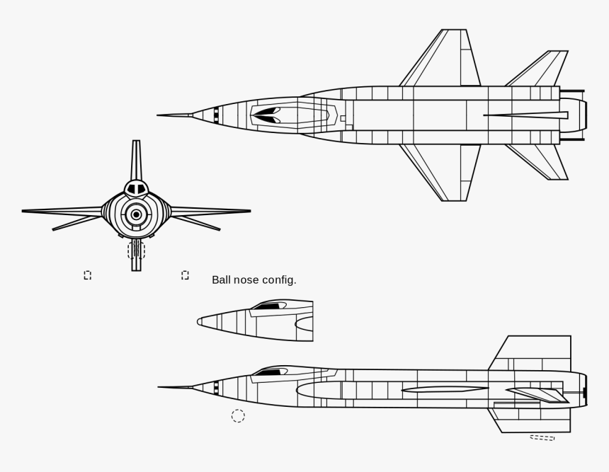 North American X 15 Blueprints, HD Png Download