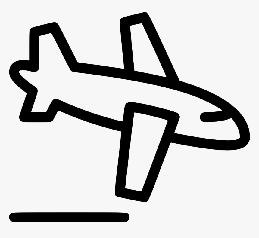 Landing Plane - Transparent Background Landing Plane Icon, HD Png Download