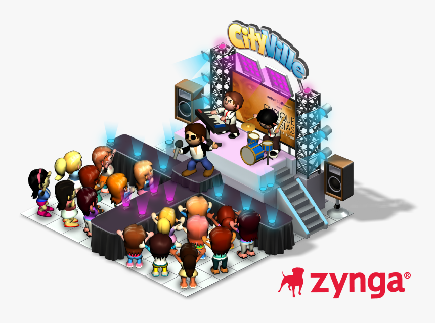Enrique Cityville Stage - Concert Stage Cartoon Png, Transparent Png