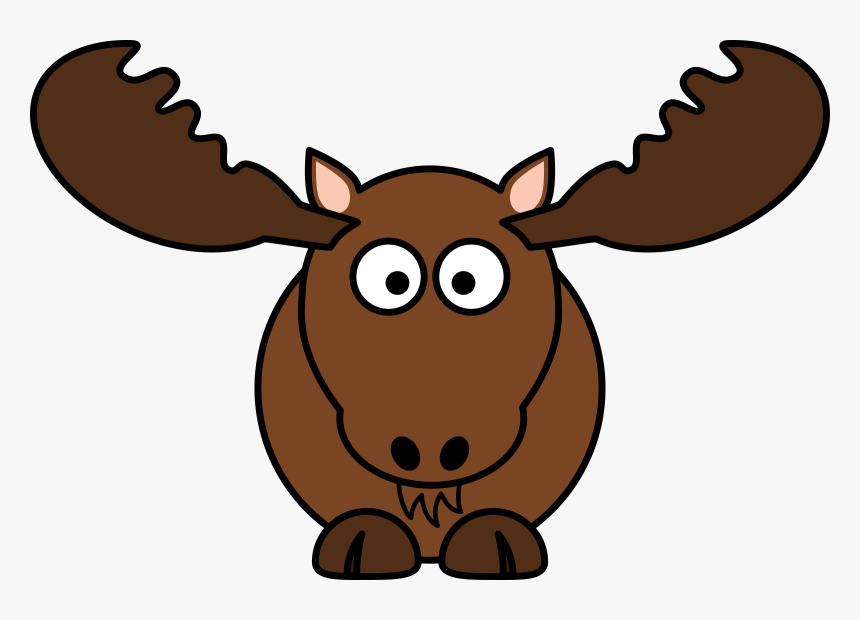 Cartoon Moose Clip Arts - Moose Cartoon, HD Png Download