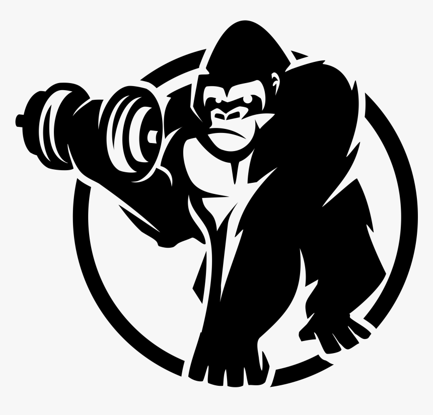Royalty Free Ape Clipart Bodybuilding - Gorilla Sport, HD Png Download