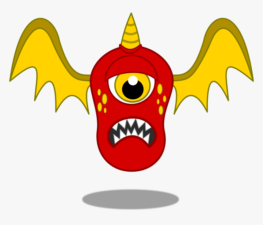 Transparent Monsters Clipart - Flying Monster Png, Png Download