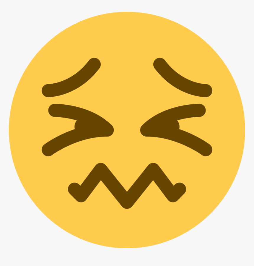 Emoji Symbol Meaning Computer Icons Sms - Confounded Emoji Twitter, HD Png Download