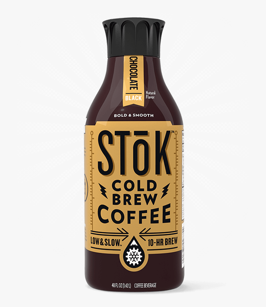 Stōk Chocolate Black Cold Brew Coffee 48 Oz - Beer Bottle, HD Png Download