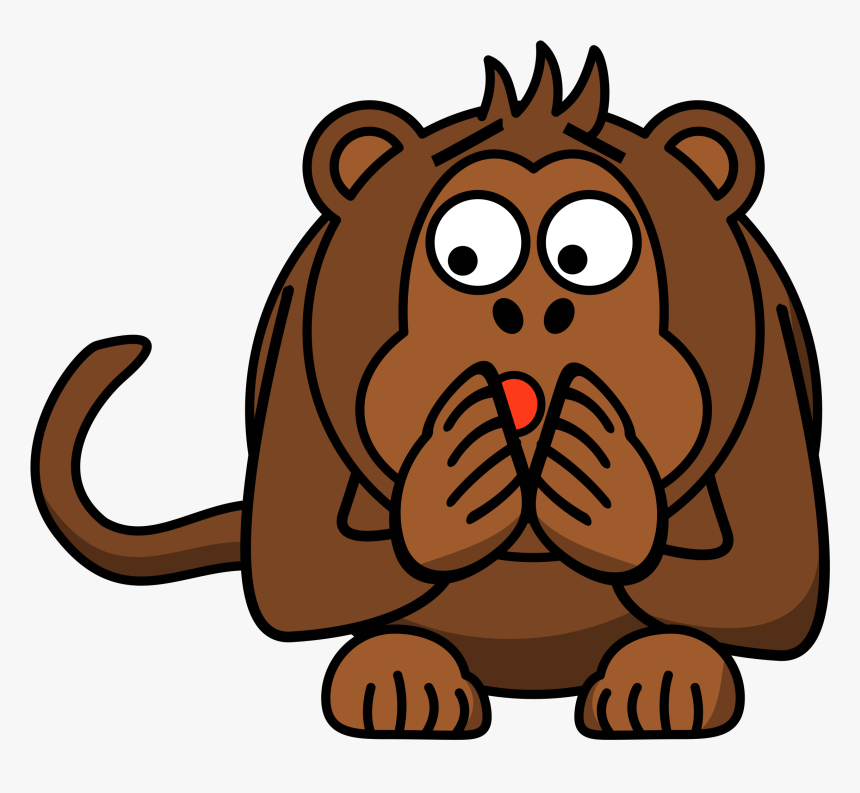 Head,big Cats,carnivoran - Sad Monkey Clipart, HD Png Download
