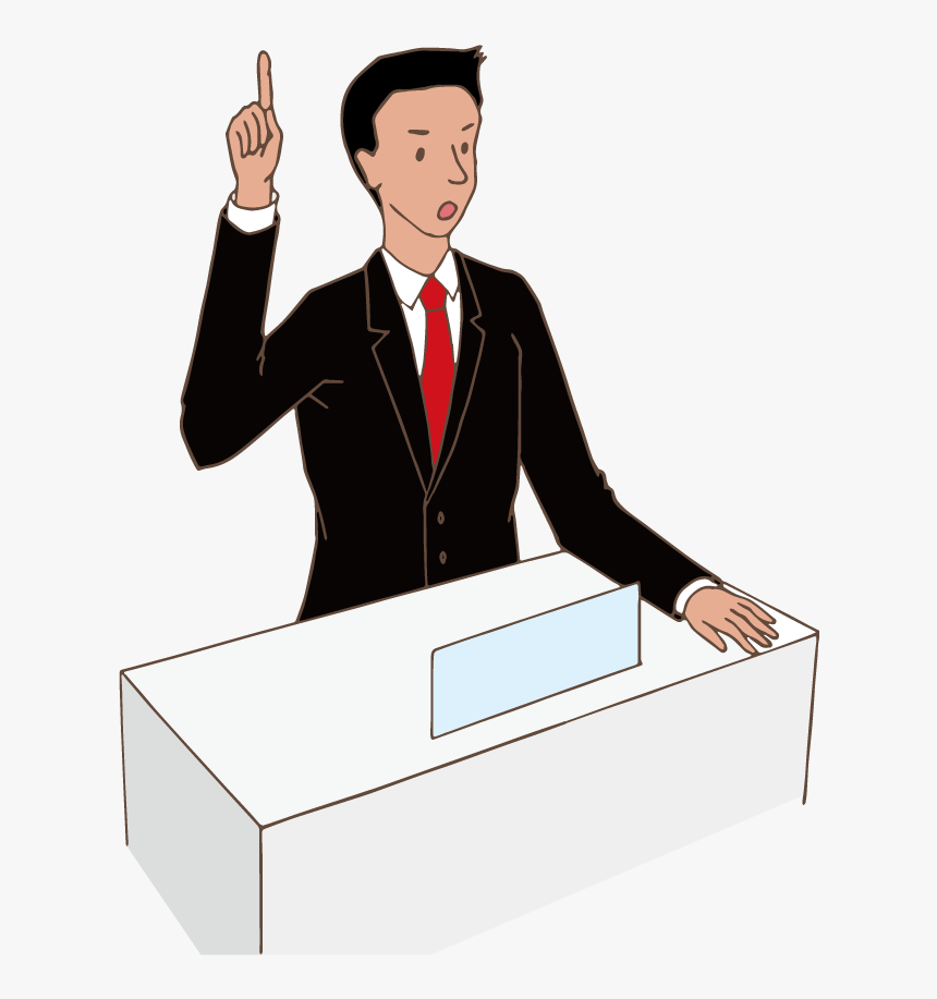 Young Politician Speach - Illustration, HD Png Download