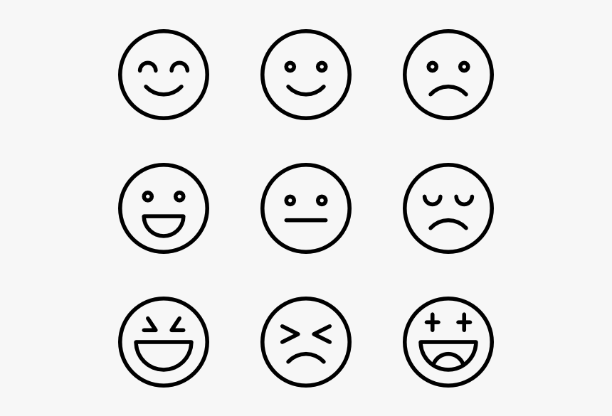 201 Emoji Icon Packs - Emotions Png, Transparent Png