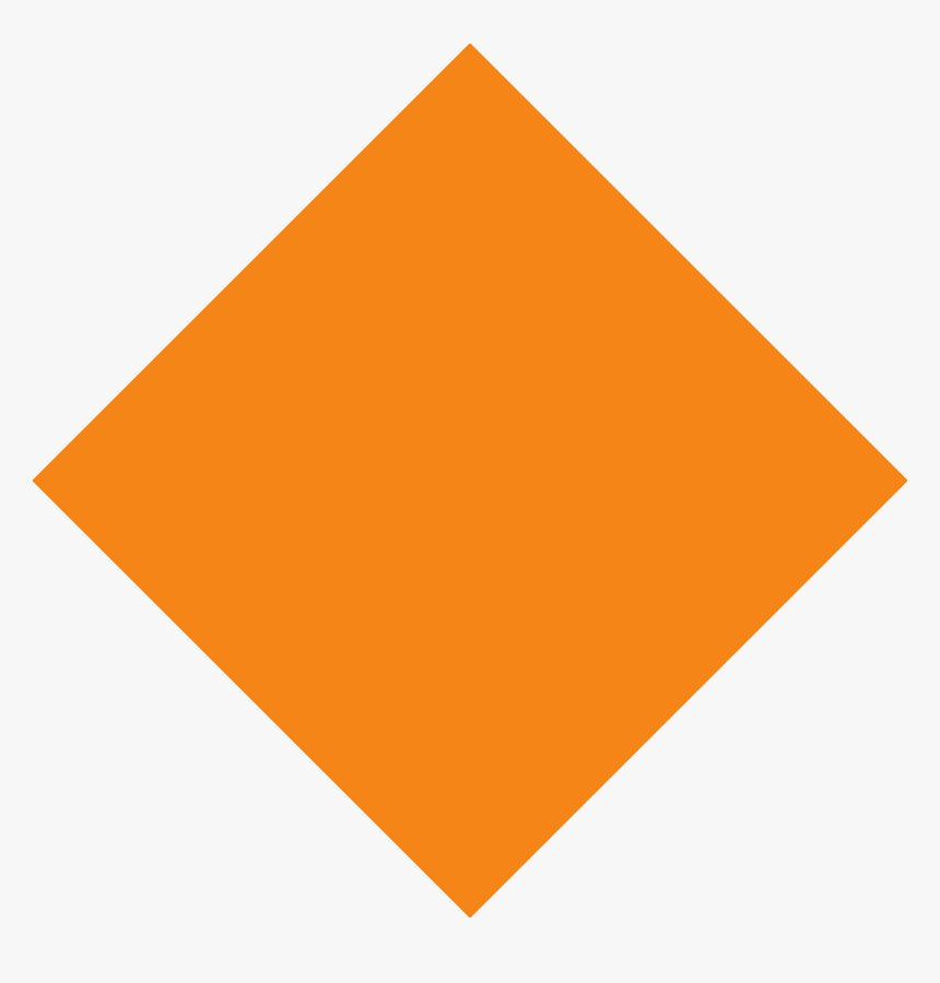 Transparent Diamond Clip Art - Rombo Naranja, HD Png Download