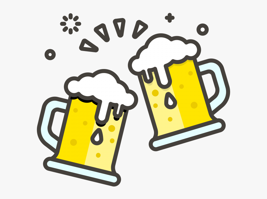 Clinking Beer Mugs Emoji Icon - Beer Mug Svg File, HD Png Download
