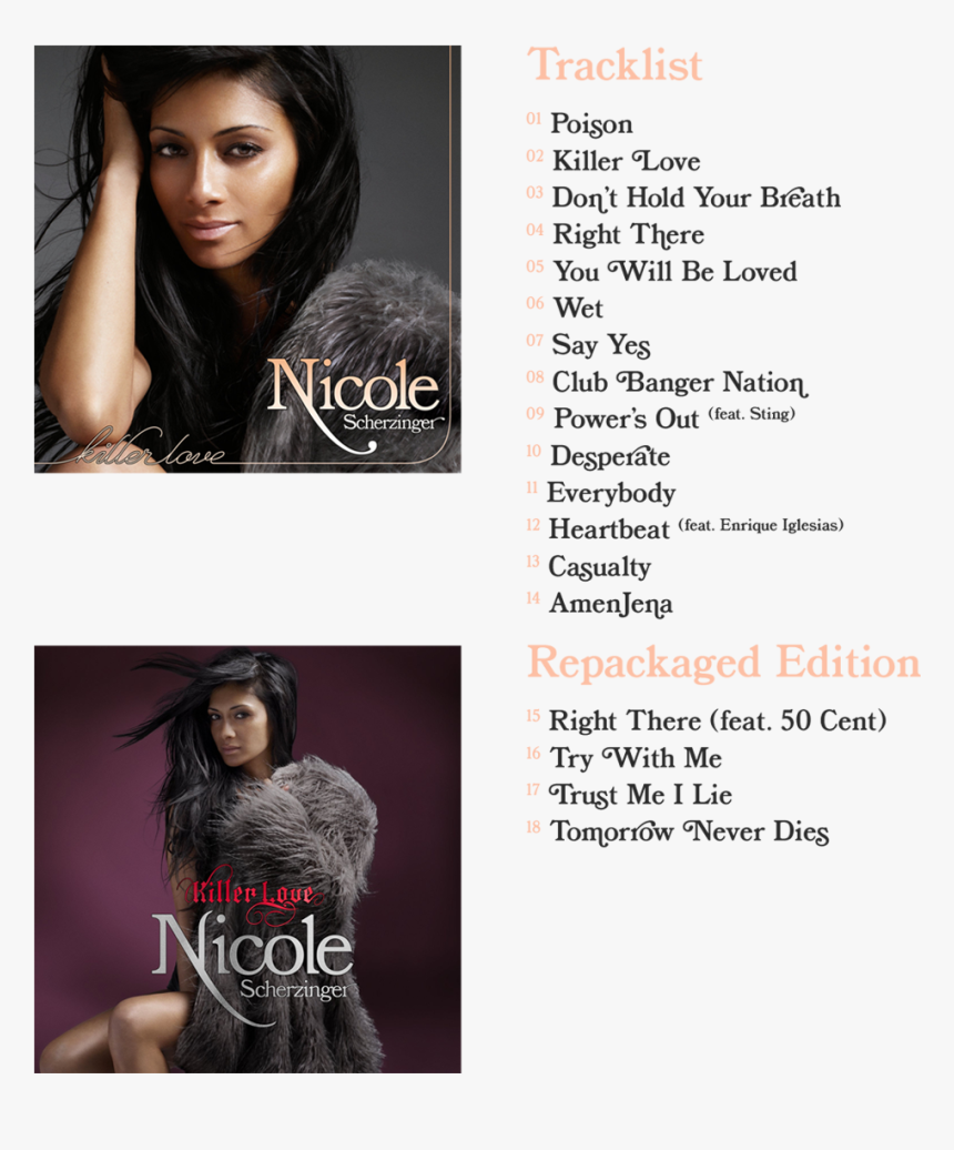 Nicole Scherzinger Killer Love, HD Png Download