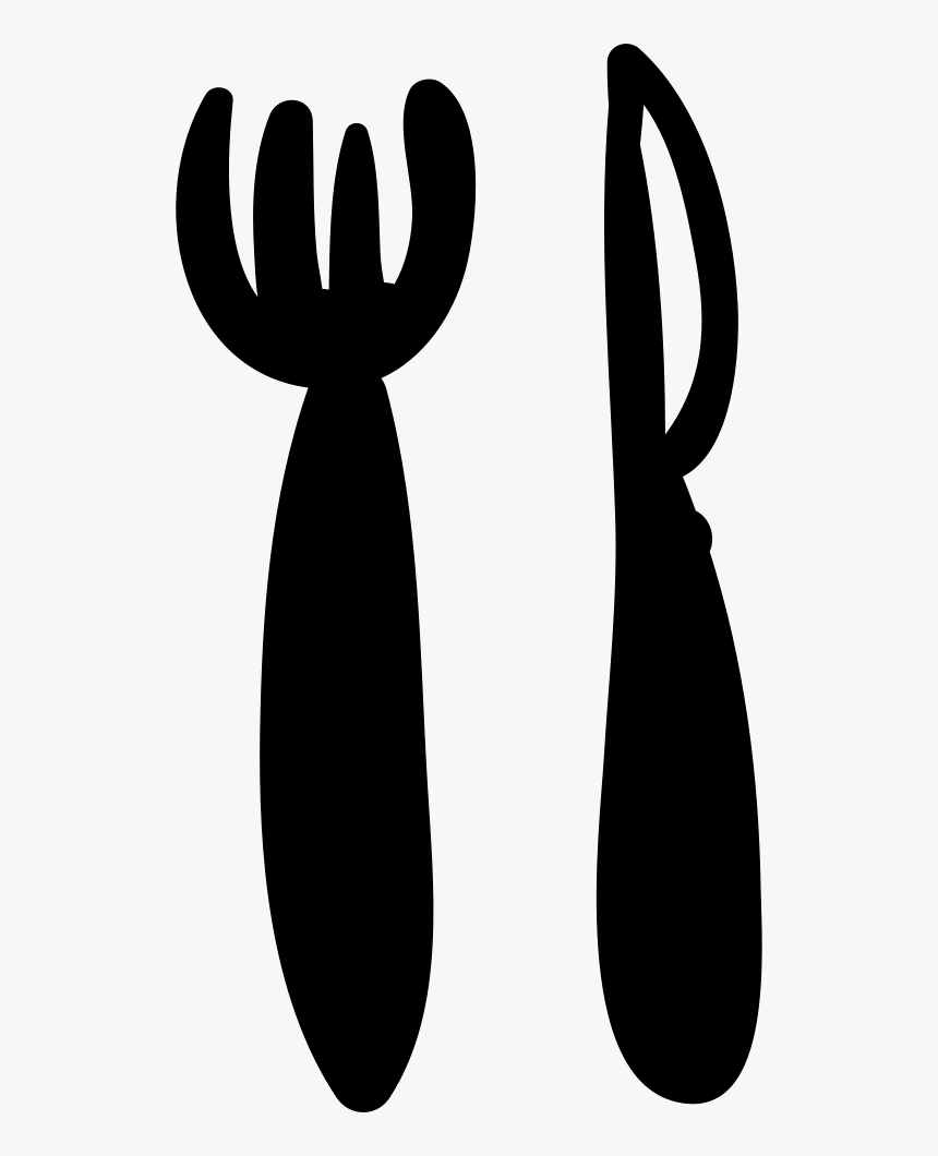 Restaurant Hand Drawn Fork And Knife, HD Png Download