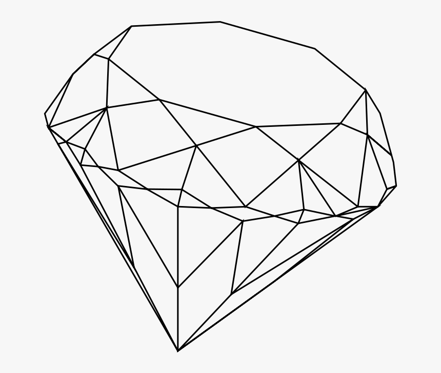 Diamond Drawing, HD Png Download