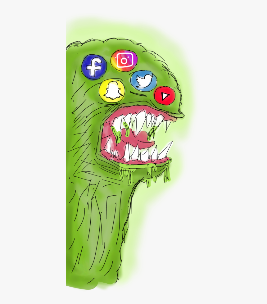 Social Media Logo As Monsters, HD Png Download