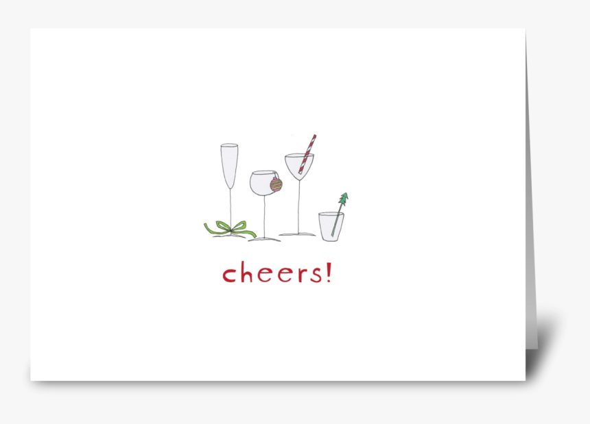 Holiday Cocktails Greeting Card - Illustration, HD Png Download