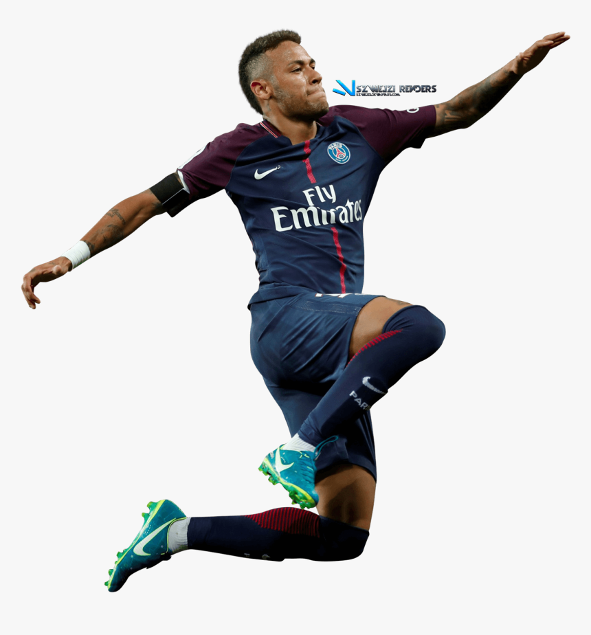 Neymar Png 2018 Psg By Szwejzi Clipart Image - Neymar With White Background, Transparent Png
