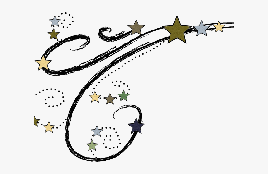 Transparent Star Burst Clipart - Shooting Star Transparent Background, HD Png Download