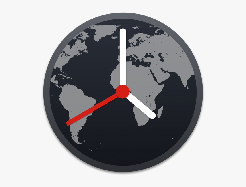 White World Map On Black Background, HD Png Download