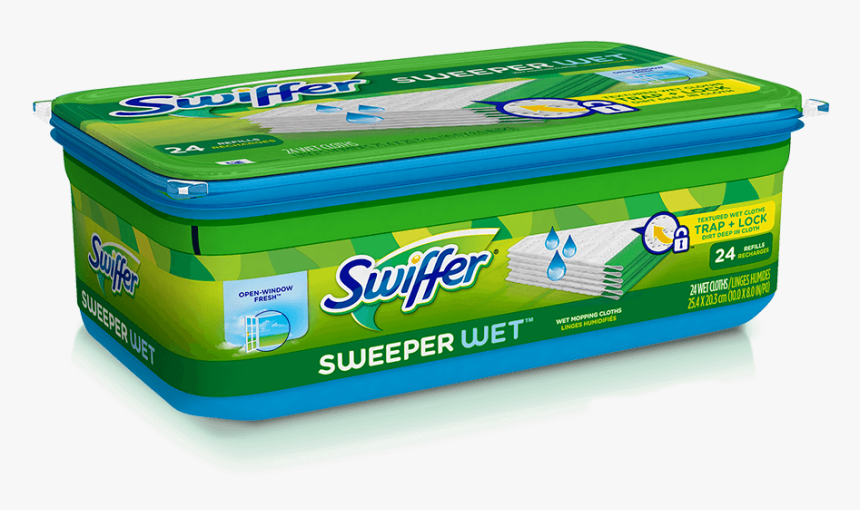 Swifferwetpadopenwindow - Swiffer Wet, HD Png Download