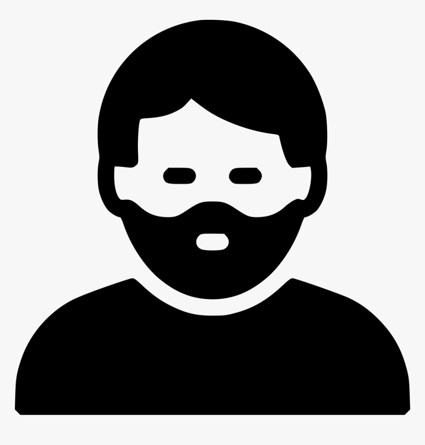 Beard Man Comments - Man With Beard Icon Png, Transparent Png