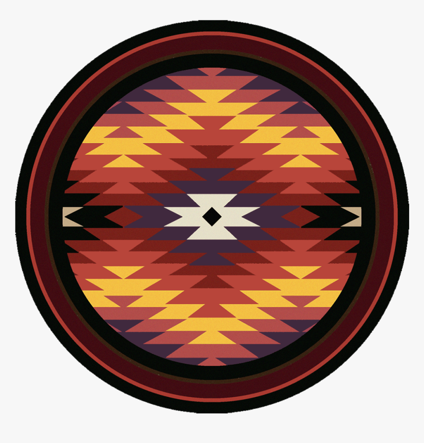 Starburst Bright 8ft Round Rug - Southwestern Rug Pattern, HD Png Download