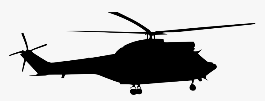Helicopter Vector Png - Helicopter Silhouette Png, Transparent Png