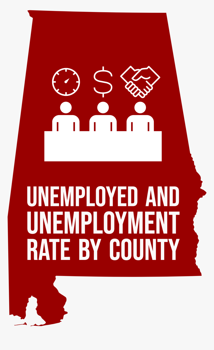 Alabama Number Unemployed And Unemployment Rate - Food Deserts In Alabama, HD Png Download