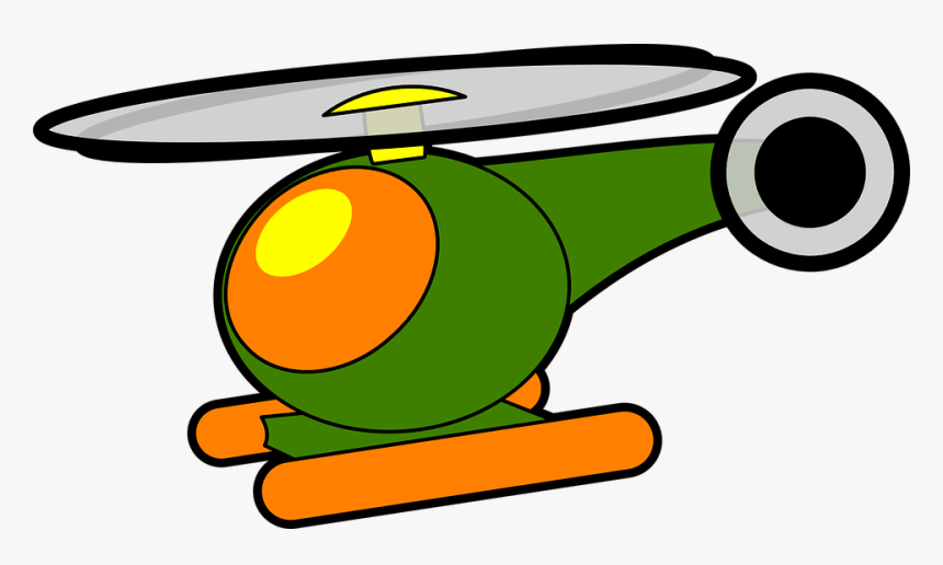 Helicopter, Chopper, Aviation, Flying, Transport - Toy Helicopter Clipart, HD Png Download