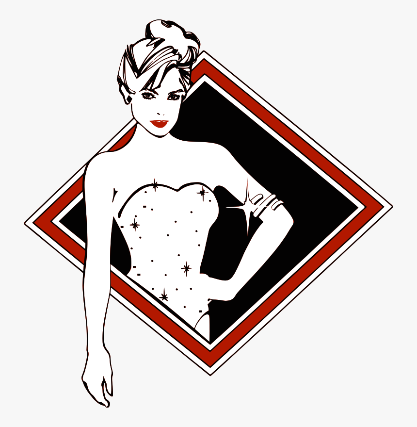 Girl Inside A Diamond, HD Png Download