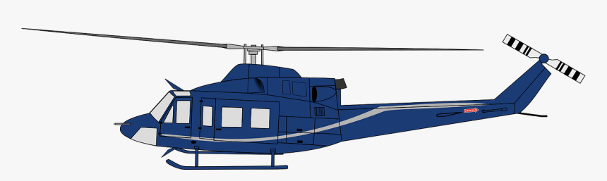 Bell 412, Chopper, Heli, Helicopter, Police, Rescue - Helicopter Rotor, HD Png Download