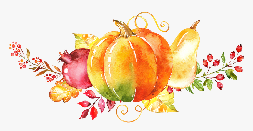 Clipart Apples Watercolor - Watercolor Wreath Fall Leaves, HD Png Download