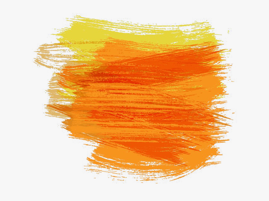 Paintbrush Watercolor Painting Pincelada - Orange Watercolor Paint Splash Png, Transparent Png