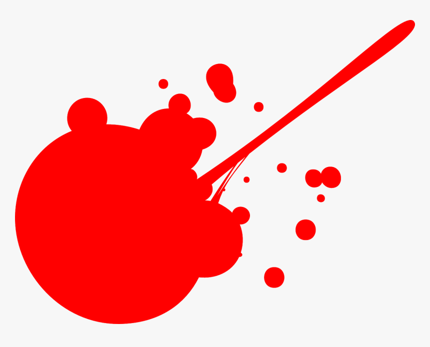 Rojo, Colores, Pinceladas, Salpicaduras, Pinta, Tinta - Paint Splat Transparent Background, HD Png Download