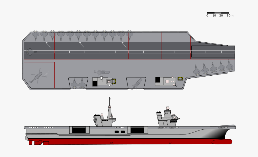 Queen Elizabeth Class Side And Overhead Views - Hms Queen Elizabeth Silhouette, HD Png Download