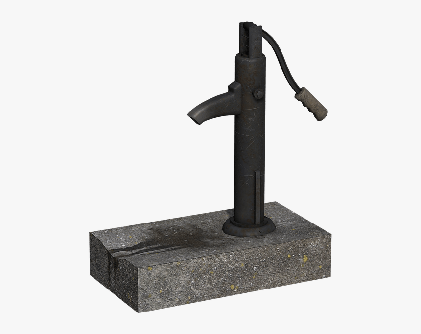 Water Pump Handle Down - Pump, HD Png Download