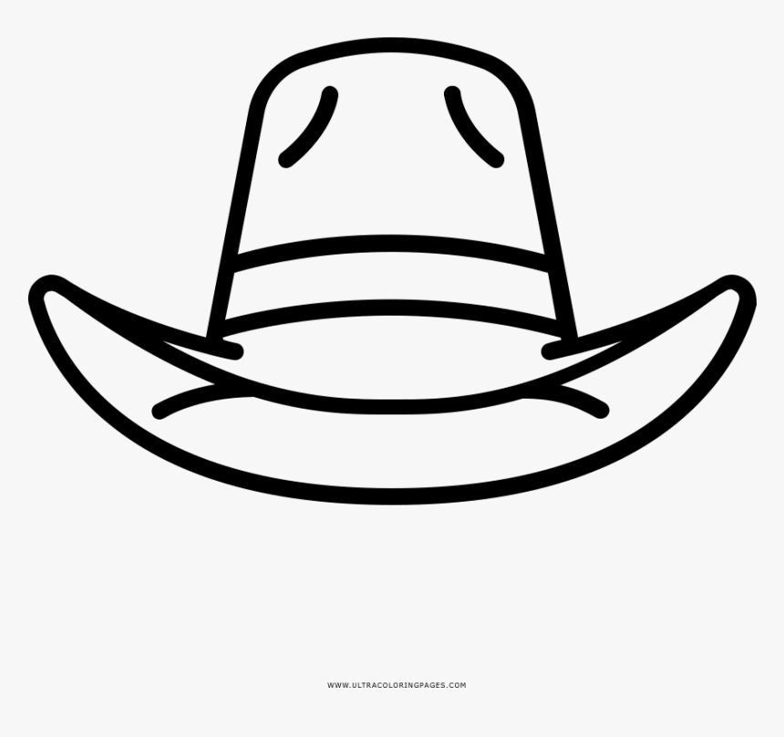 Chapéu De Caubói Coloring Page, HD Png Download