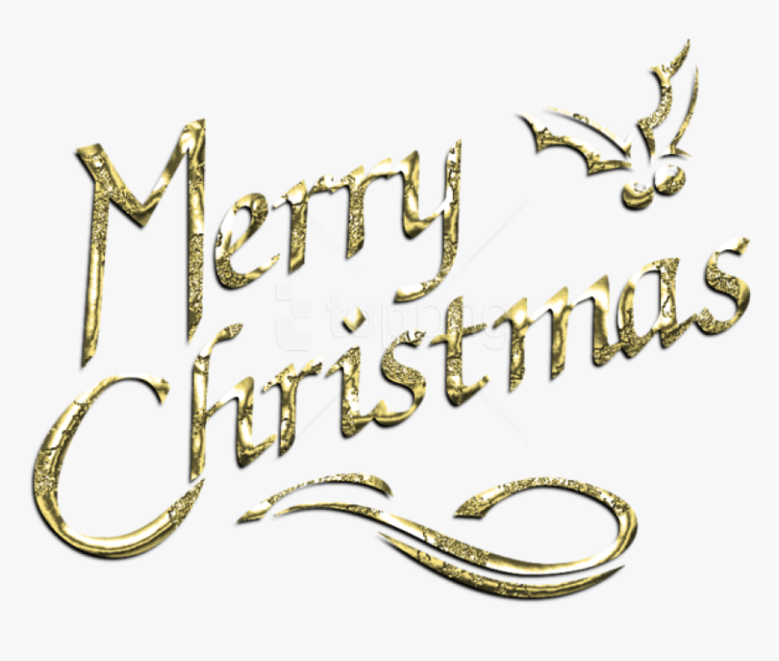 Free Png Merry Christmas Decorative Text Label Png - Merry Christmas Text Images Png, Transparent Png