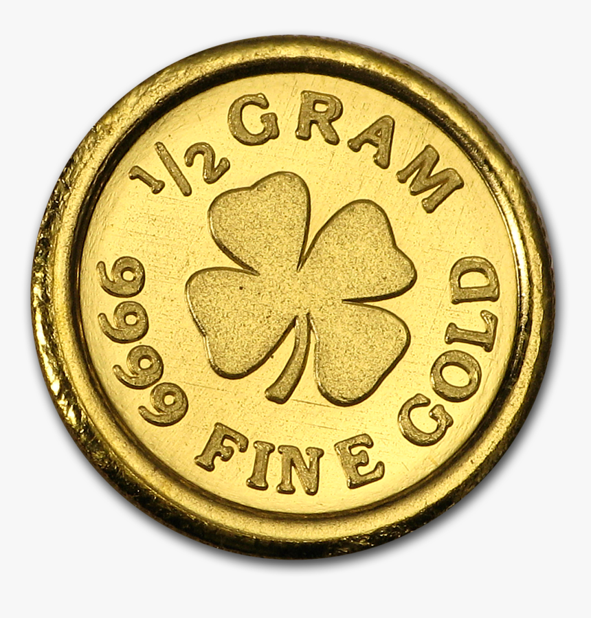 1/2 Gram Gold Round, HD Png Download