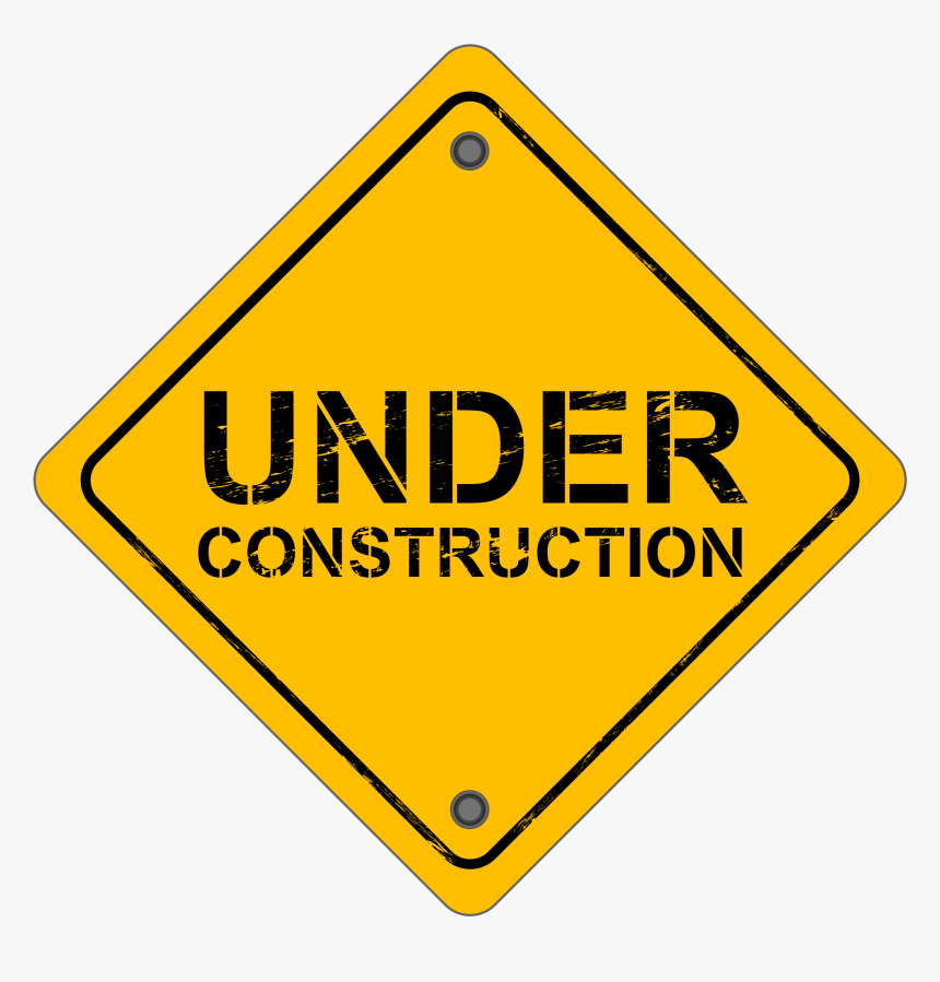 Graphic Free Library Png Images Label Free Download - Under Construction Sign Png, Transparent Png