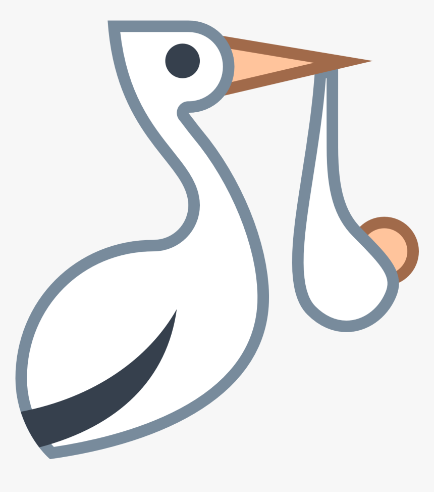 Stork Clipart Baby Carrier - Stork, HD Png Download