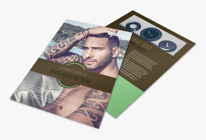 Model Photography Flyer Template Preview - Book Cover, HD Png Download