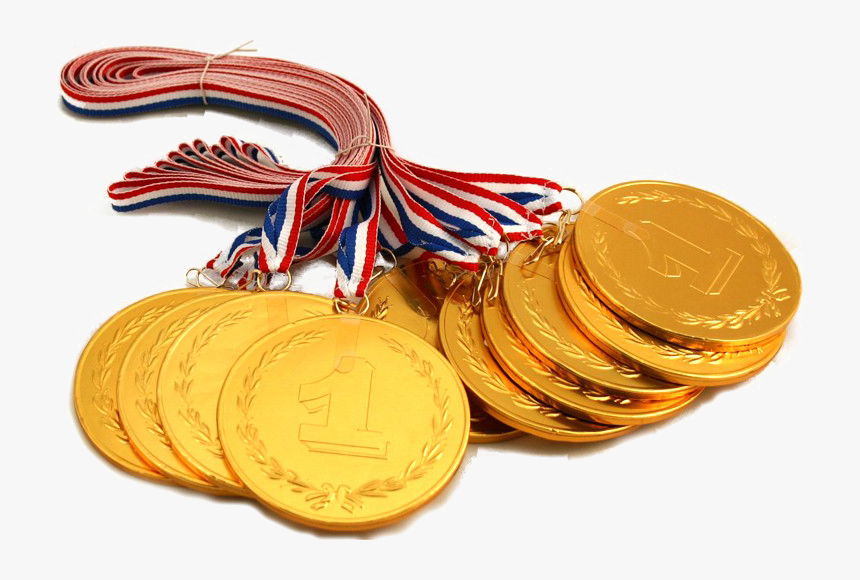 Gold Medal Transparent Png - Bunch Of Gold Medals, Png Download